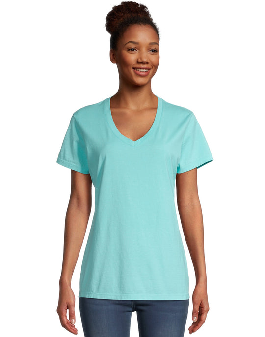 Hanes Women's ComfortWash® V-Neck Tee