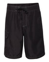 Burnside Solid Board Shorts, 40, Black