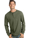 Hanes Men`s Beefy-T Long-Sleeve Henley