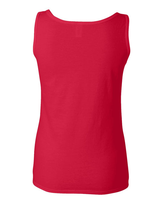 Gildan Ladies Softstyle Tank Top, S, Cherry Red