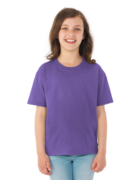 Fruit Of The Loom Youth HD Cotton Short Sleeve Crew T-Shirt