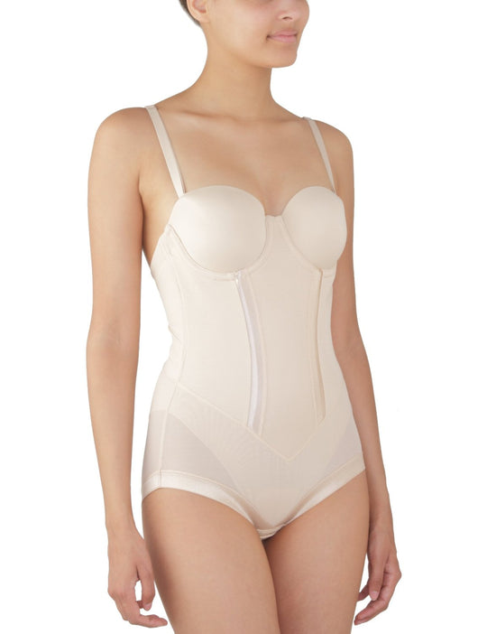 Flexees Women`s Easy-Up Strapless Body Briefer