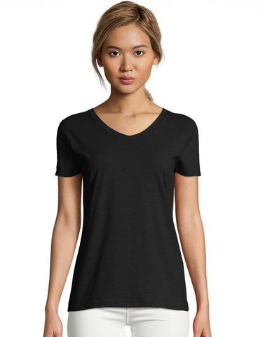 Hanes Womens X-Temp V-Neck T-Shirt