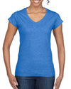 Gildan Ladies Softstyle V-Neck T-Shirt, L, White
