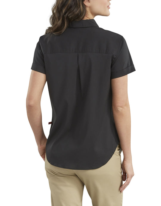 Dickies Womens Stretch Button-Up Shirt