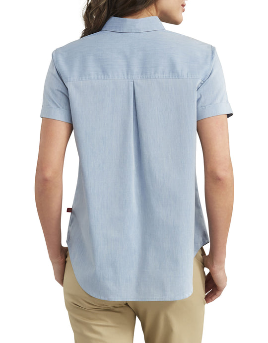 Dickies Womens Stretch Button-Up Shirt