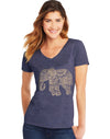 Hanes Womens Short Sleeve V-Neck Tee