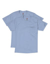 Hanes Mens Short Sleeve Pocket Tee Value 2-Pack
