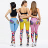 Digital Print High Waist Cartoon Workout Leggings