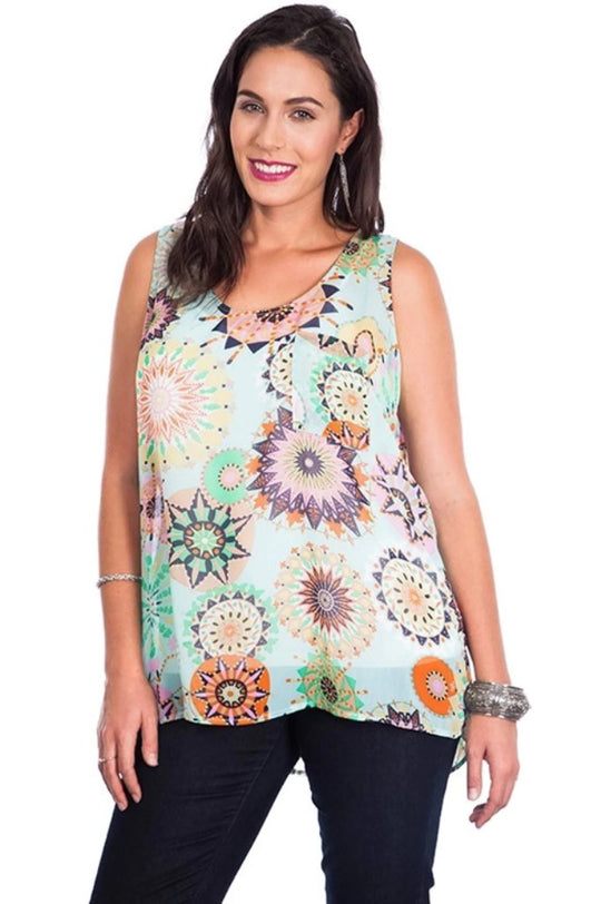 NYL Plus Women’s Everyday Classic Plus Size Sleeveless Relaxed Fit Tank Top