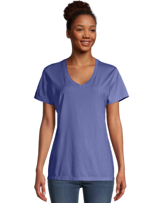 Hanes Women's ComfortWash® V-Neck Tee