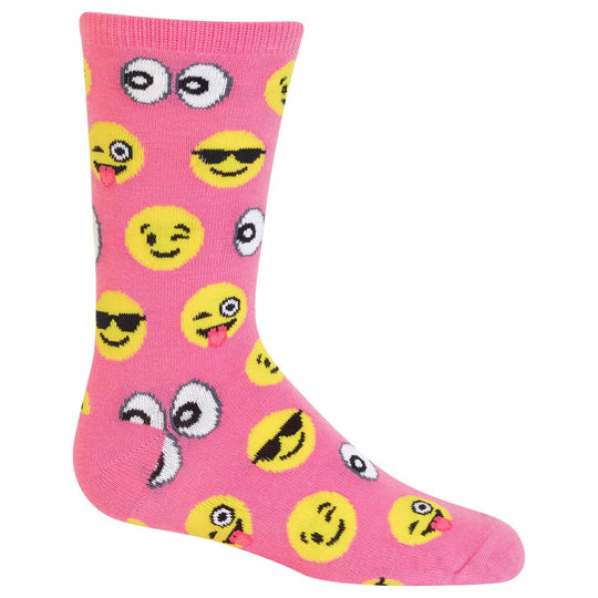 Hot Sox Kids Emoji Crew Socks