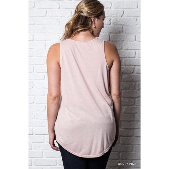 NYL Plus Women’s Everyday Classic Plus Size Sleeveless Relaxed Fit Tank Top