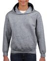 Gildan Youth Heavy Blend Hooded Sweatshirt, XS, Heather Sport Dark Navy