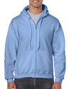 Gildan Mens Heavy Blend Full Zip Hooded Sweatshirt, XL, Navy